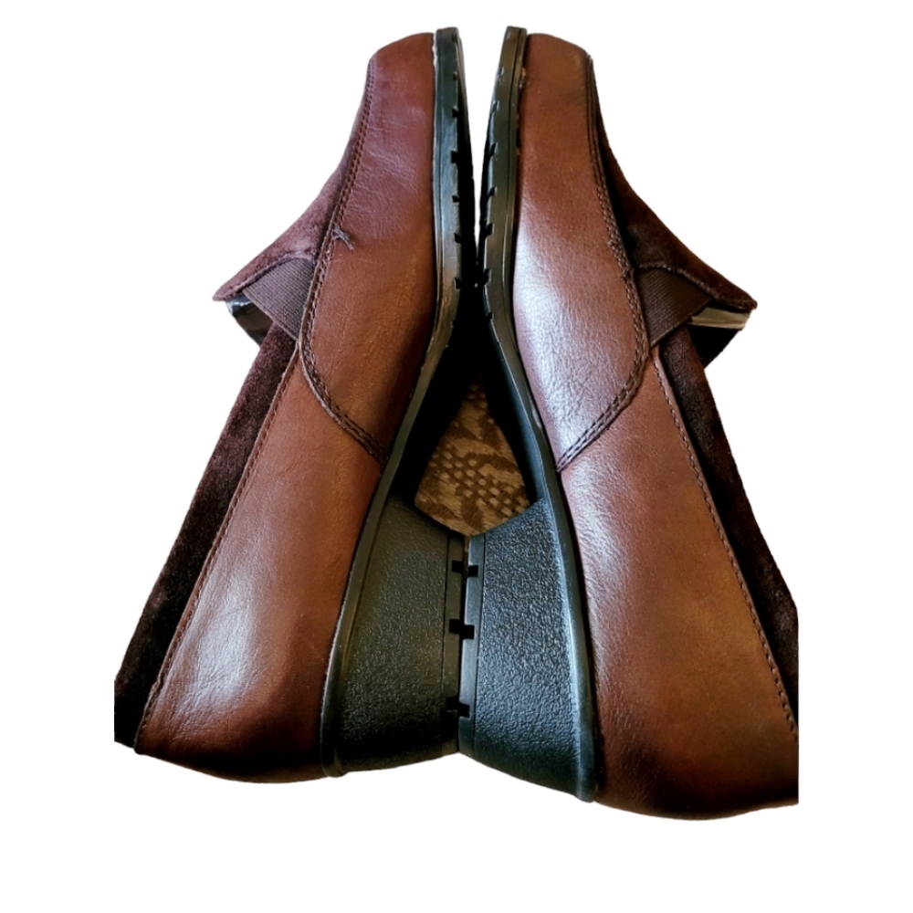 Naturalizer Slip On Women's Brown Leather and Suede Loafers Size 8.5 New in Box - Picture 4 of 7
